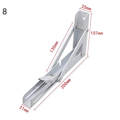 Wandhalterung Regal Halterung 2 Stück Schwerlastkonsole Metallwinkel Regal Faltbare Regalhalterungen 90 Grad Winkel Klappträger Halterung für