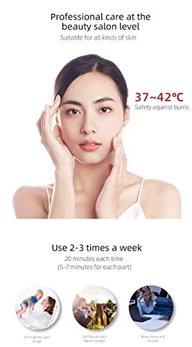 Skinangel Red Light Therapy For Face & Neck - Fda Cleared - Infrared Dermawand Skin Tightening Machine – Nuderma Wand For Wrinkle Removal, Anti Aging Devices, Skin Rejuvenation - Golden #TOP4