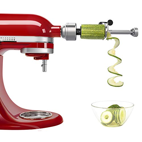 Bestand Spiralizer Attachment (7 Blades) Compatible with KitchenAid Stand Mixer, Comes with Peel
