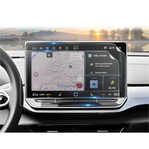 CDEFG (2Pcs for 2024 2025 VW ID.4 Screen Protector, 12.9 Inch Touchscreen, for Volkswagen ID4 Accessories 2Pcs Nano Film