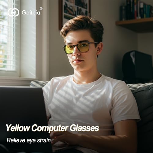 Image of Goiteia Orange Blue Light Blocking Glasses, Amber Easier Sleep Glasses