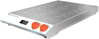 YFYIQI 12 Multi-Position Magnetic Stirrer Lab Stirrer Mixer Magnetic Stirring with Mixing Points 12 Speed Range 30 to 1500rpm Mixing Position Distance 100mm Capacity 500ml Power 150W