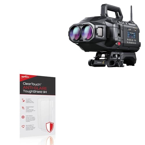 BoxWave Screen Protector Compatible with Blackmagic URSA Cine Immersive - ClearTouch Anti-Glare ToughShield 9H (2-Pack), Anti-Glare 9H Tough Flexible Film Screen Protector