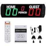 Spolehli LED Scoreboard 5 Digits Electronic Scoreboard  Multisport Indoor Use with Remote Control...