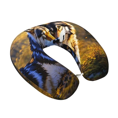 Almohada de espuma viscoelástica para cuello de viaje miniatura 2