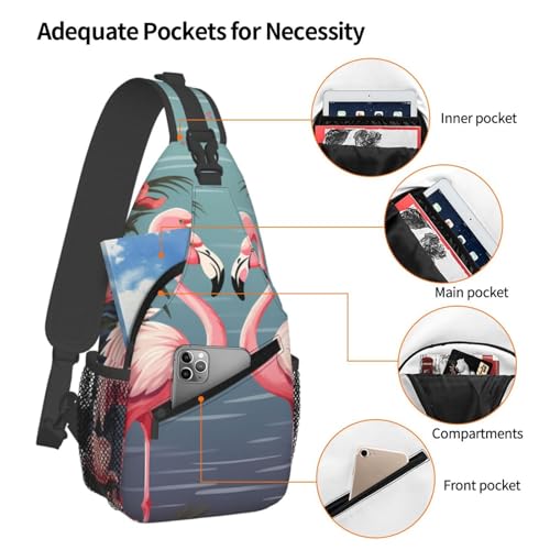 Mochila cruzada pequeña para senderismo unisex miniatura 3