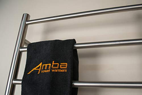Amba Jeeves Jsb Model J-Straight 6-Bar Hardwired Towel Warmer In Brushed #TOP2