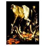  Social Crazy POSTER su carta fotografica premium 270 gr - Caravaggio - L conversazione di San Paolo - Fine Art Print Locandina HD 100% QUALITà ITALIA Idea Regalo Casa quadro home (A4)