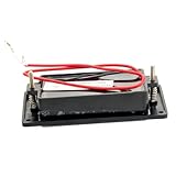 GALPADA Humbucker Pickups para Guitarra Eléctrica Juego Sellado Profesional Negro con Tornillos Ajustables Sonido Cálido Clásico con Salida Reemplazo para Pastillas Dañadas
