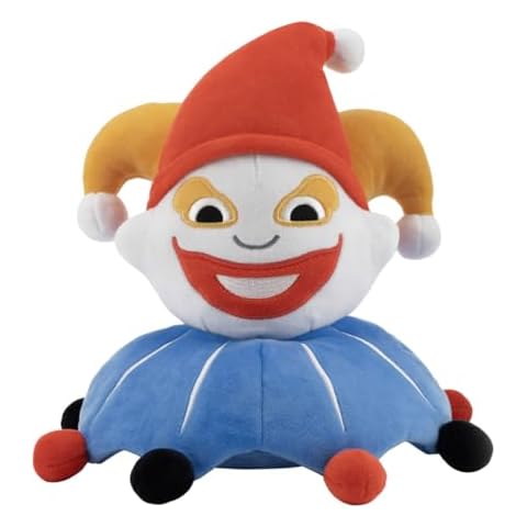 Shopular 10" Balatro Plush Toy Joker Clown Stuffed Plushies Doll Figure Pillow Poker Game Cosplay Merch Adult Kids Fans Gift Cover