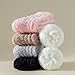 Passionbility Womens Fuzzy Socks Soft Cozy Fluffy Slipper Socks Winter Warm Plush Sleeping Socks