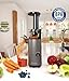 Genius Slow Juicer Mini Saftpresse für Gemüse und Obst, 9-teilig, Kaltpresse, 130 W, leise, einfaches Design, leichte Fruchtpresse, elektrisch, einfache Reinigung mit Bürste
