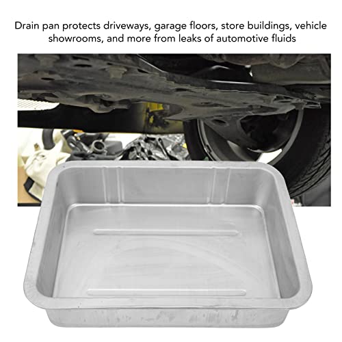 EBTOOLS Verzinkte Auffangwanne, Ölauffangwanne, Auslaufsicher, Tragbar, Universell, Metallkonstruktion, Ölwechselbehälter für Kraftfahrzeuge(#2)