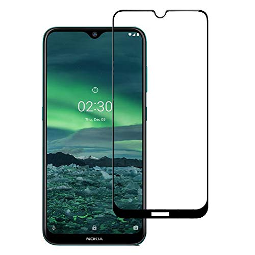 SCIMIN [2 Paquetes] Protector de Pantalla para Nokia 2.3 de Cobertura Completa, Protector de Pantalla de Vidrio Templado HD Transparente para Nokia 2.3