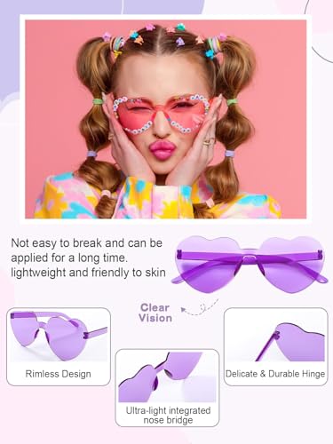 24 Pairs DIY Heart Sunglasses in My Era Friendship Glasses Popular Singer Party Favors for 1989 Girls Women4