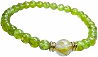 最強金運を身に付ける/パワーストーンブレスレット/ルチルクォーツ・ペリドット 最強金運を身に付ける/パワーストーンブレスレット/ルチル