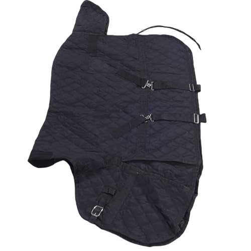 SPYMINNPOO Horse Blanket, Breathable No Insulation, Fit with Tail Flap Crossed Surcingles Leg Straps, for Horse Care