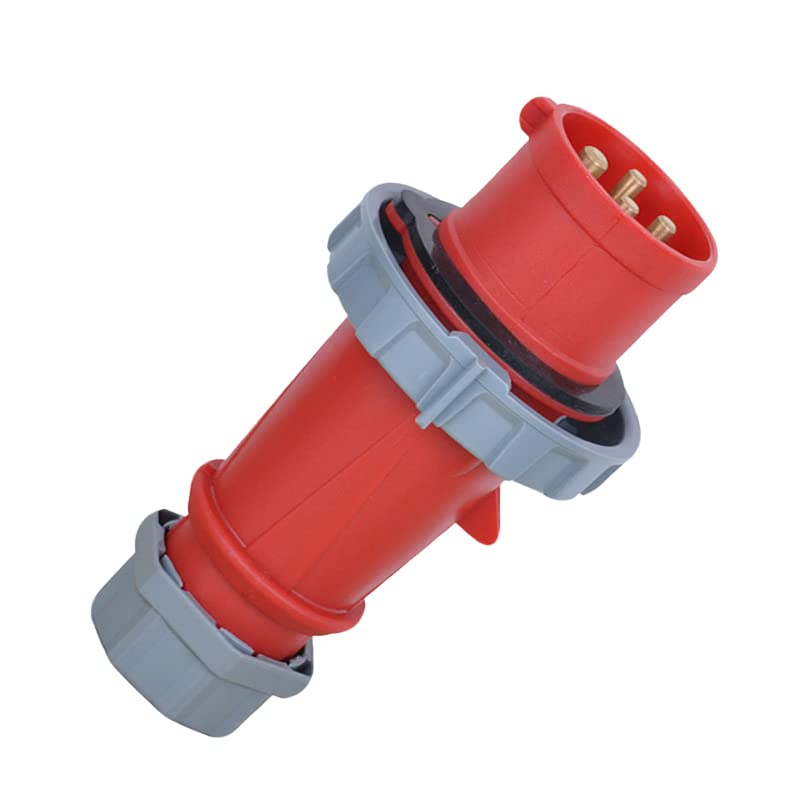 IEC60309 Waterproof Industrial CEE Connector Plug 4Pin 16A 400V 3P+E IP67