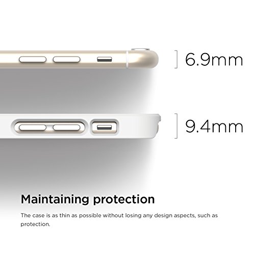 Iphone 6S Case, Elago S6 Outfit Matrix Aluminum And Polycarbonate Dual Case For The Iphone 6/6S (4.7Inch) + Hd Professional Screen Film Included - Full Retail Packaging (White/Champagne Gold) #TOP3