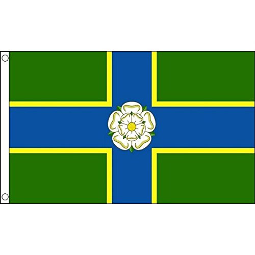 AZ FLAG - North Riding Of Yorkshire County Flag - 2x3 Ft - 100D Polyester County Of York - England Banner with Two Metal Grommets - Fade Resistant - Vivid Colors - 2' x 3' Feet - 90x60 Cm