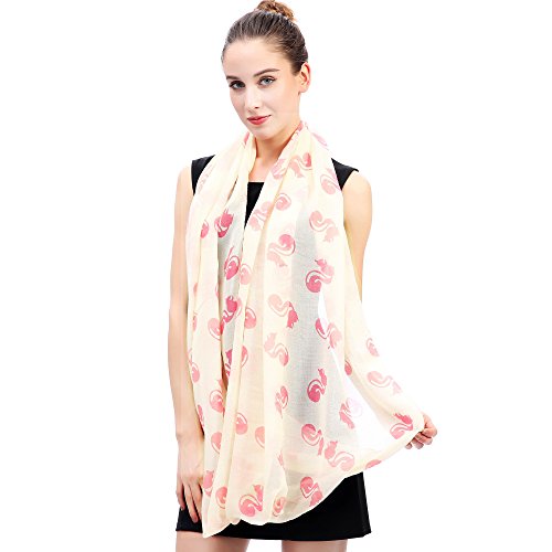 Squirrel Animal Print Women's Infinity Scarf Lightweight4