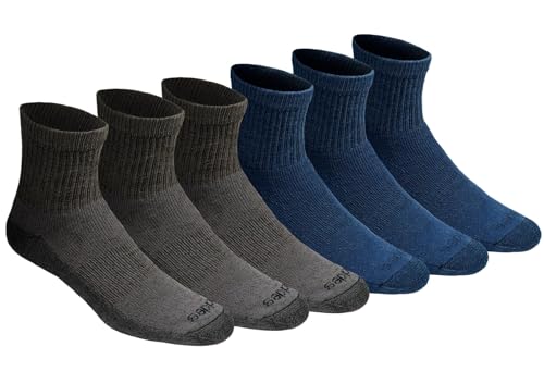 Image of Dickies Men's Dri-Tech Moisture Control Quarter Socks, Available in M-XXL (6, 12, 18 Pairs)