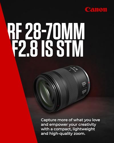 Canon RF 28-70mm F2.8 IS STM Lens - General-Purpose Zoom Lens for Photography & Video - 5.5 stops Optical Image Stabilizer - Compact & Lightweight - Compatible with all Canon EOS R Series Cameras - Image 3