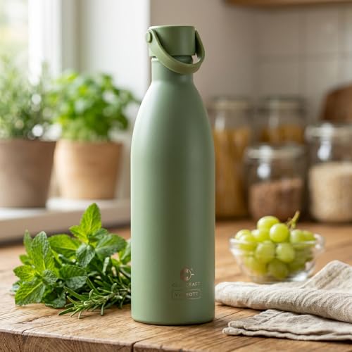 Image of Clay Craft Meko Double Wall|18 Hours Hot and 24 Hours Cold Water Bottle Vacuum Insulated Flask Bottle|680ml, Steel Bottles for Travelling|BPA-Free|Leak Proof|BIS Certified|1Year Limited Warranty
