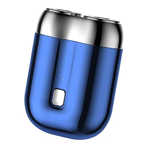 Mini afeitadora eléctrica, portátil e impermeable, con carga USB, cabeza seca y húmeda, para ducha, avión, hogar, viajes, hombres, papá, marido, novio