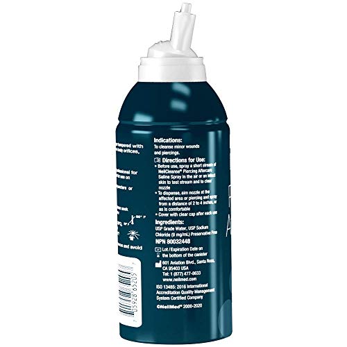 NeilMed Piercing Aftercare Fine Mist 6.3 Fluid Ounces and NYX Epic Ink Eyeliner Black Vegan Waterproof Liquid Pen