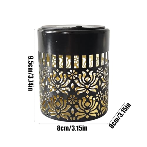 Linternas solares exteriores impermeables con proyecciones florales decorativas 5