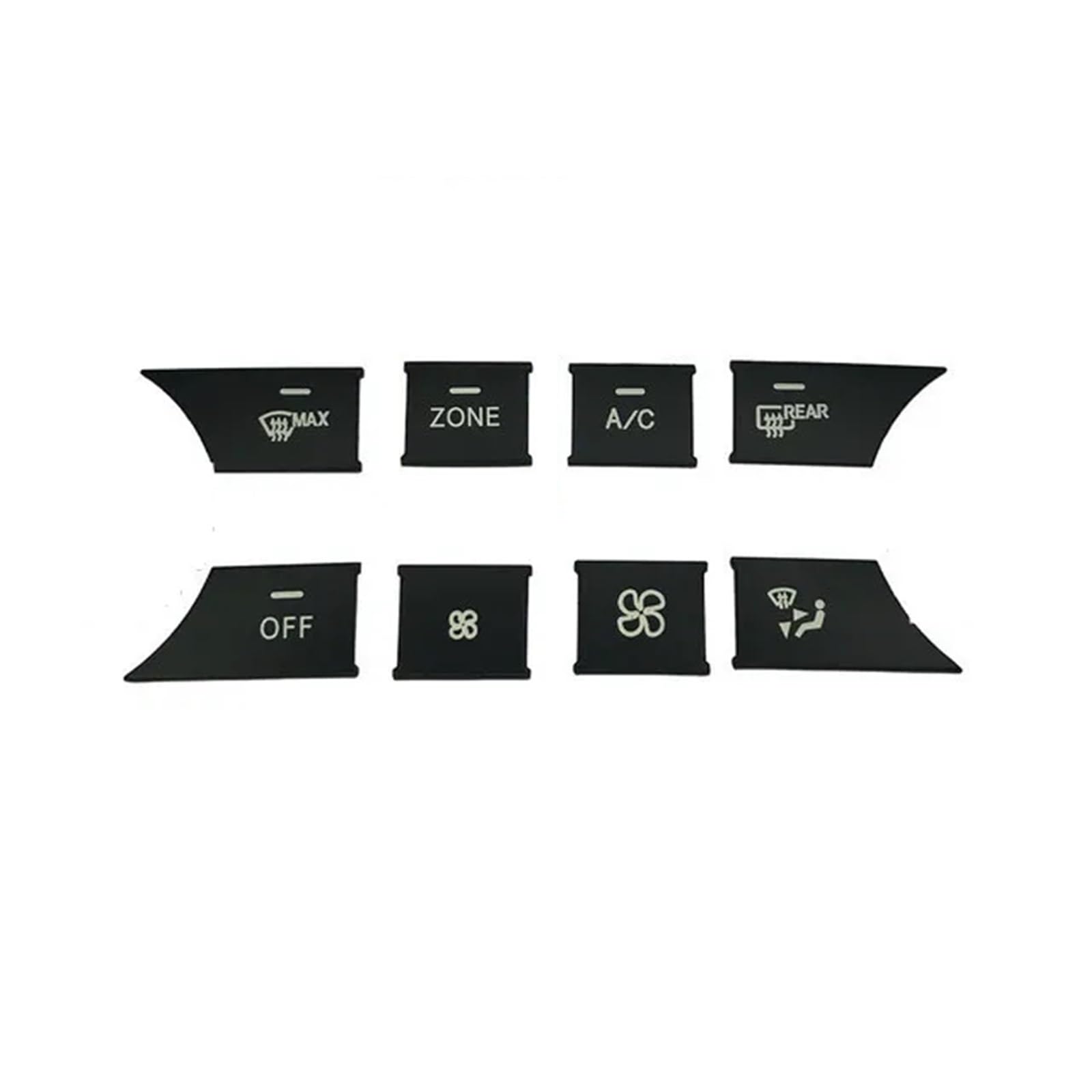 Repair Patch Compatible with Benz C E CLS GLK Class W204 W212 ABS Car Console AC Media Volume AUTO Buttons Sequins Cover Stickers Trim(Zone Black)