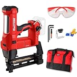NailTask 9-Gauge DCFS90 Fencing Stapler Nail Gun Heavy Duty Tools 20 Volt Electric Cordless Depth Adjust Fence Staple Nailer (Without Battery) for Wooden Stakes Farm Tool Fencing