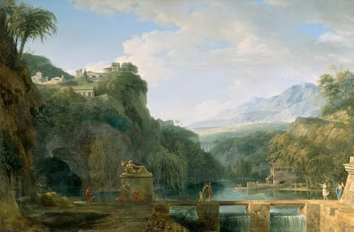 Pintura murales decor paisaje de la antigua Grecia para crear un salón relajante y clásico