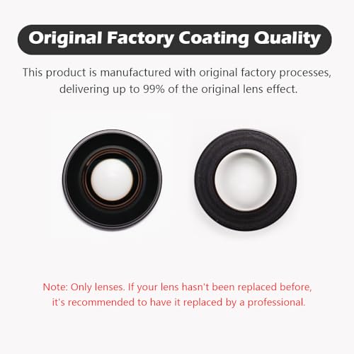 Image of Lens Replacement Kit for DJI Osmo 360 Accessories, Portbale Optical Glass with Aluminum Alloy Ring, Camera Lens Repair Part Kit Compatible with DJI Osmo 360 Panorama Camera (2 Pack)