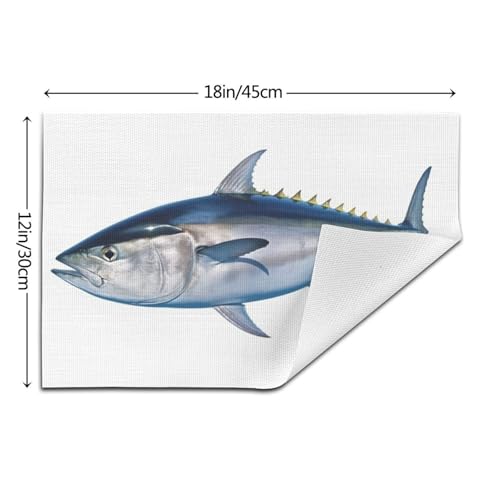Sets de table résistant à la chaleur Thunnus lavables pour cuisine - 5