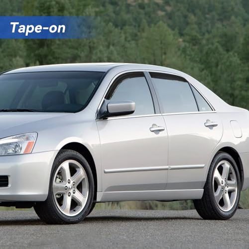 Image of Window Visors Rain Guards Shield for 2003-2007 Honda Accord, Out-Channel Window Vent Wind Deflectors Visors Shades for Honda Accord 03 04 05 06 07