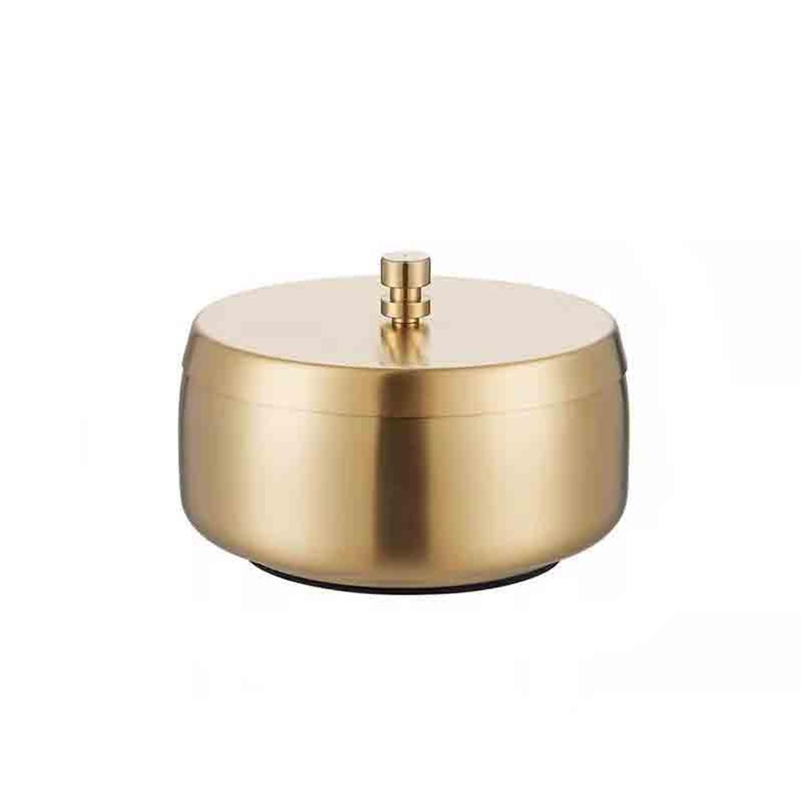 Zhaoj24-05 Cigar Ashtrays Stainless Steel Ashtray With Thickened Lid For Home Living Room Available In Three Colors(Silver)