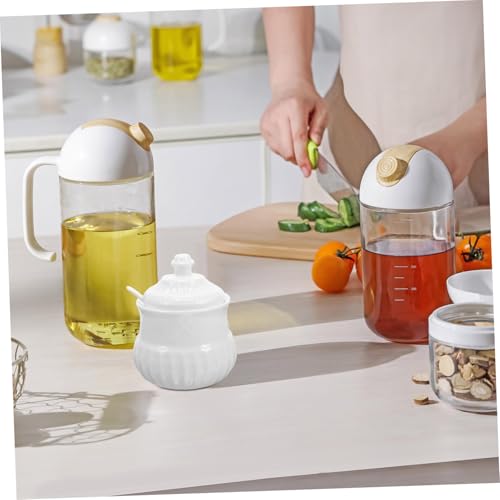 Sucrier maison élégant avec cuillère en céramique robuste et lavable - 5