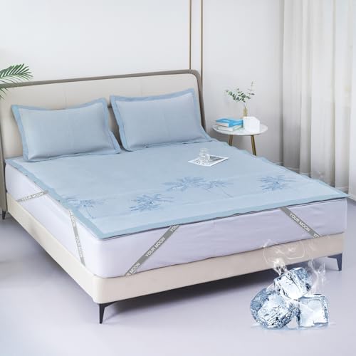 YOUR MOON Queen Cooling Mattress Pad, Breathable & Noiseless