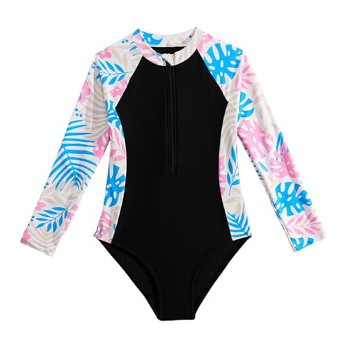 Maillot de bain enfant fille violet 3 pièces pour nager confortablement sans gêne
