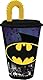 ALMACENESADAN, 4975 Batman Symbol, bestehend aus Becher mit Schaft 430 ml, wiederverwendbar, BPA-frei
