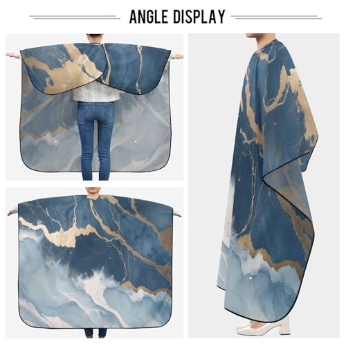 Capa de barbería impermeable Kigai Marble para hombres miniatura 5