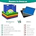 16 Pcs Privacy Folders for Students Waterproof Privacy Shields for Student Desks Divider Easy to Clean Testing Dividers for Classroom Includes Extra Blank Labels