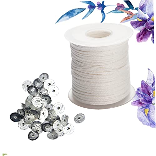 Kit para hacer velas con mechas de algodón y pestañas miniatura 5