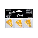 Kole Imports KK924 Removable Yellow Cheer Tattoos