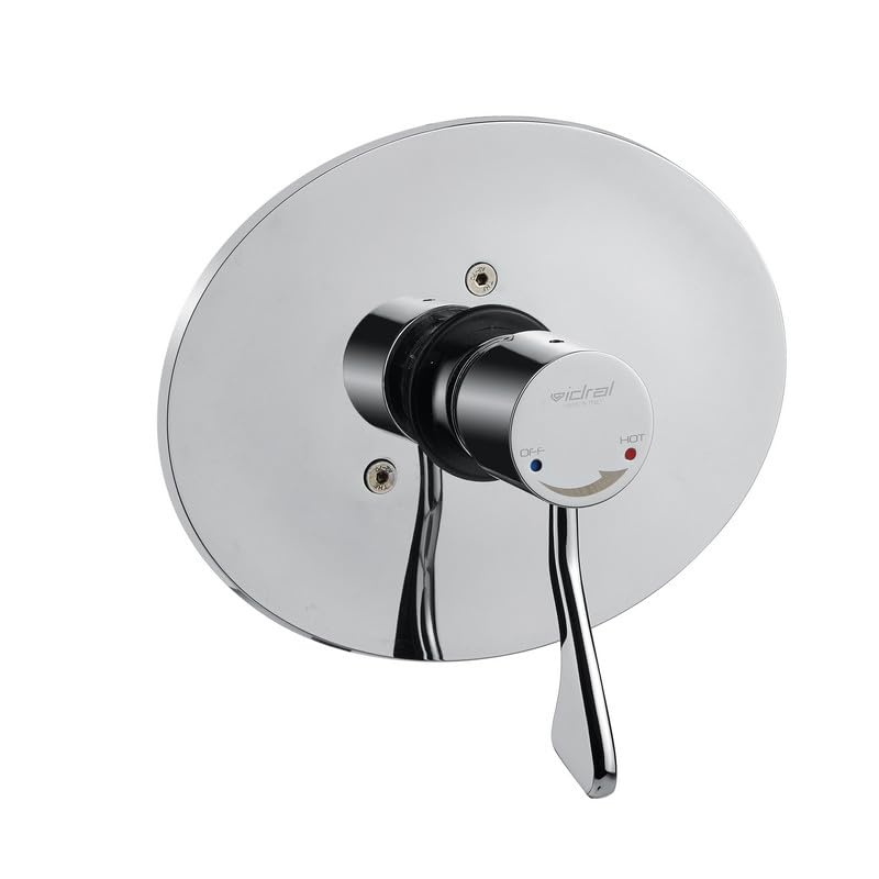 Mezclador termostático de ducha progresivo de pared serie 900 con mando de palanca clínica - Idral