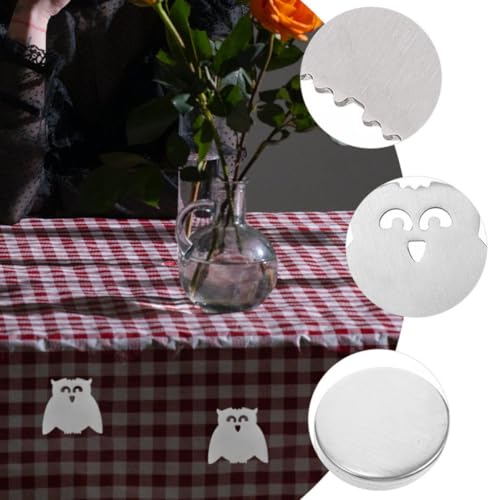 Imanes magnéticos para manteles de mesa con pinzas decorativas de búho resistentes 6