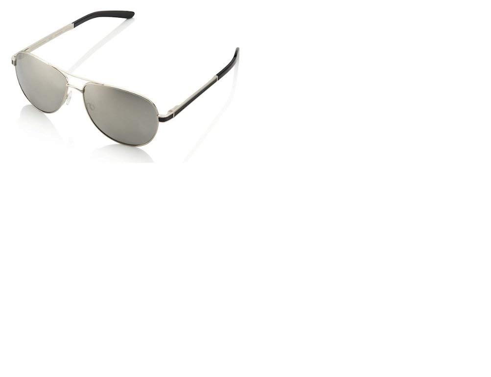 SpeedBird Mach2 21k White Gold Plated Aircraft Grade Titanium Aviator Sunglasses Silver