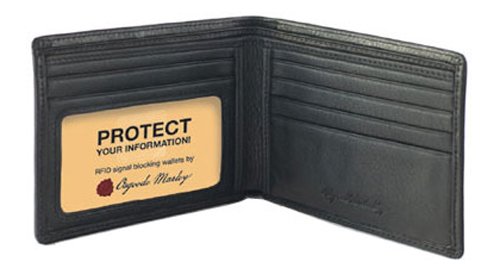 RFID Sienna ID Thinfold, Black, One Size